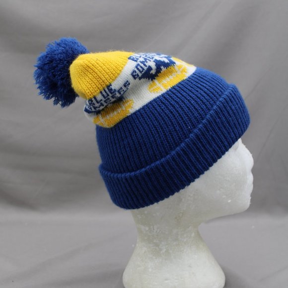 Vintage Toque / Beanie - Winnipeg Bluebombers Wrap Graphic - Adult Stretch Fit - Picture 6 of 7